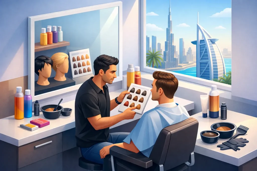 Men's Hair Color Consultation Dubai, Done Right
