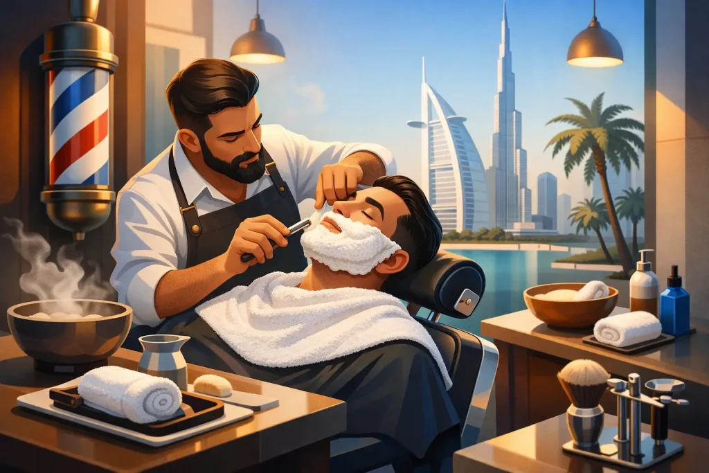 Traditional Hot Towel Shave Dubai, Done Right